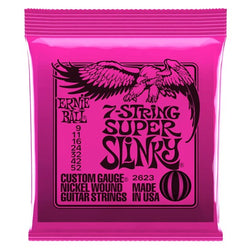 Ernie Ball Super Slinky 7-String Nickel Wound Electric Guitar Strings - 9-52 Gauge