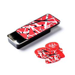 Dunlop Eddie Van Halen Signature Guitar Picks Collectors Tin, Red Frankenstein