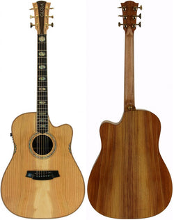 Cole Clark Fat Lady 3 Acoustic-Electric Guitar - FL3EC-COLB, Cedar of Lebanon