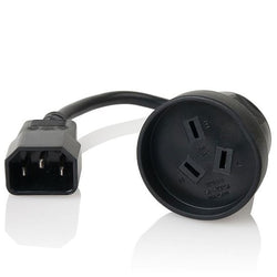 Furman ADP IEC Adaptor Cord 10A Male IEC to Female Aust Socket (Black - 1m)