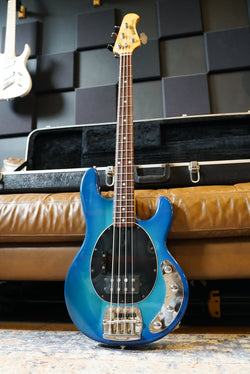 Pre-Owned Music Man Stingray Blue Burst Bass Guitar “1992