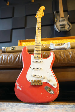 Pre-Owned Fender Masterbuilt By Dennis Galuszka 1956 Stratocaster Relic Fiesta Red w/Case 2022