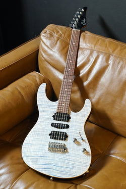 Suhr Modern Plus HSH Trans Blue Denim Slate, Pau Ferro Fingerboard