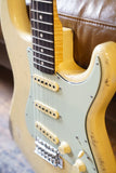 Pre-Owned Fender Masterbuilt By Austin MacNutt 1963 Stratocaster Journeyman Relic Blonde 3A Flame Neck