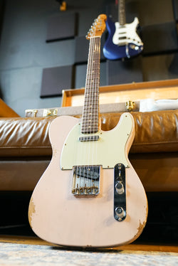 Fender Custom Shop '60 Telecaster Roasted Paulownia Relic, Trans Shell Pink
