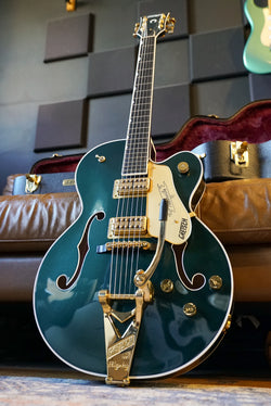 Pre-Owned Gretsch Nashville Hollow Body w/ String-Thru Bigsby and Gold Hardware, Ebony Fingerboard, Cadillac Green