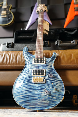 PRS Custom 24, 10 Top, Pattern Thin - Faded Whale Blue