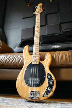 Music Man StingRay Special Bass Guitar - Classic Natural, Single Pickup, Chrome HW