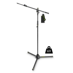 Gravity MS4322HDB Heavy Duty Microphone Stand, Tripod, 2 Point Telescopic Boom