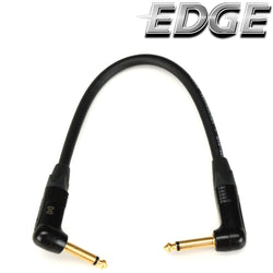 HOSA EDGE CGK001RR Guitar Patch Cable, Neutrik RIGHT-ANGLE TO SAME, 12 IN / 30CM