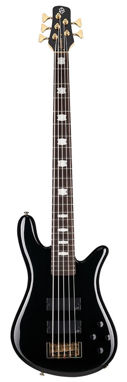 Spector Icon NS-5 Bolt-On 5-String Bass Guitar, Black Gloss