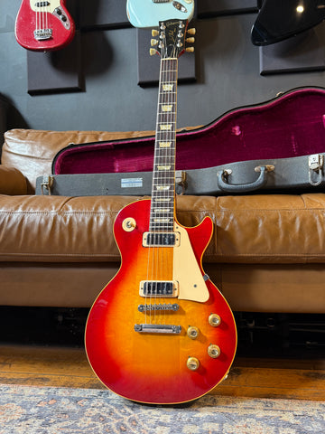 Pre-Owned 1973 Gibson Les Paul Deluxe Cherry Sunburst w/Case