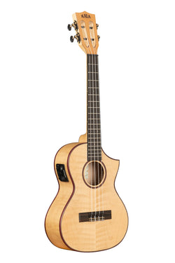 Kala KA-ASFM-T-CE All Solid Flame Maple Cutaway Tenor Ukulele w/ EQ & Bag