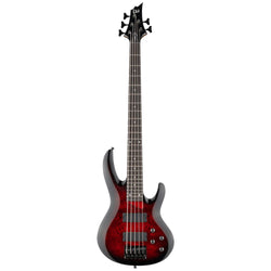 LTD B-205DX Bass Guitar, Red Burst