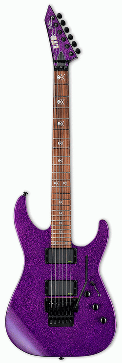 LTD Kirk Hammett KH-602, Purple Sparkle (inc. Hard Case)