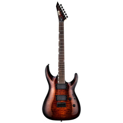 LTD MH-200 HT Electric Guitar, Dark Brown Sunburst