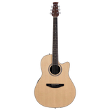 Ovation Applause AB24-4S Mid Depth Acoustic Guitar in Natural Satin