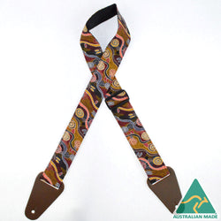 Colonial Leather Aboriginal Art - Turtle Crossing