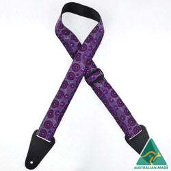Colonial Leather Aboriginal Art - Alpara Seeds Purple