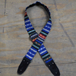 Colonial Leather Rag Strap Rasta - Blue