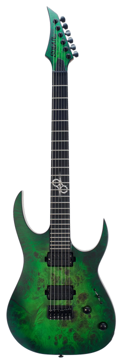 Solar S1.6HLB Electric Guitar - Lime Burst Matte Front Photo