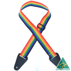 Colonial Leather Nylon Webbing Strap - Rainbow