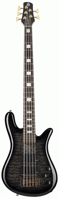 Spector Icon NS-5 Bolt-On 5-String Bass Guitar, Black Stain