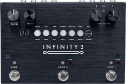 Pigtronix Infinity 3 Deluxe Stereo Double Looper Pedal w/ MIDI