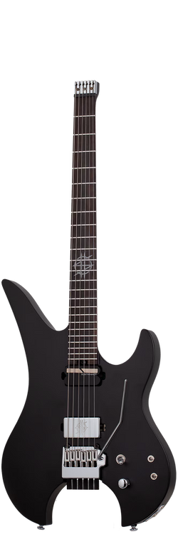 Schecter Synyster Gates Custom-6 TR S Headless Guitar, Satin Black