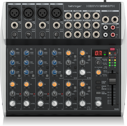 BEHRINGER XENYX 1202SFX - Premium Analog 12-Input Mixer with USB Streaming Interface and Effects