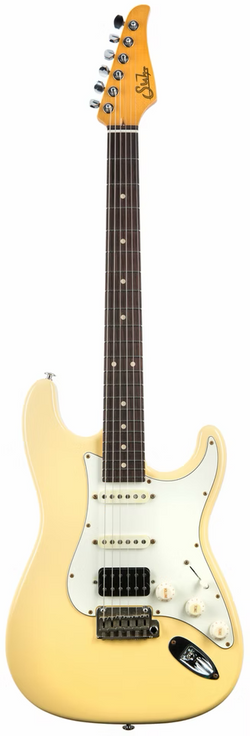 Suhr Classic S Antique Vintage Yellow, Indian Rosewood Fb HSS, SSCII