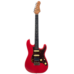 Crafter Crema S VVS RS Vr, Vintage Red, HSS Electric Guitar