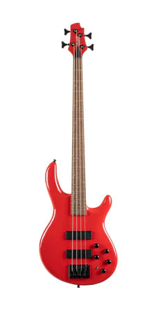 Cort C4 Deluxe Bass Guitar - Candy Red