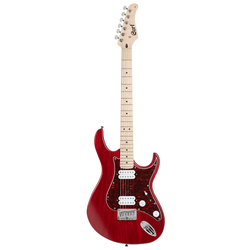 Cort G100 HH Electric Guitar, Open Pore Black Cherry