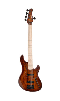 Cort GB-Fusion 5 String Bass - Antique Brown Burst