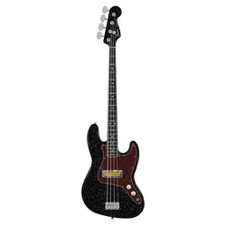 Fender Limited Edition Gold Foil Jazz Bass, Ebony Fingerboard, Black Sparkle