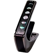 Thalia Capos Moon Phases on Pearl Deluxe Capo - Black Chrome
