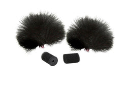 Rycote 065501 Black Lavalier Windjammer - Pair