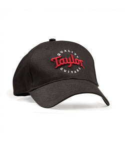 Taylor Guitars Baseball Cap - Black w/ Red Logo