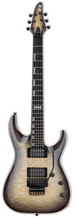 ESP E-II Horizon FR QM - Black Natural Burst