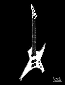 Ormsby Guitars Run 16 - Metal X - Ermine White