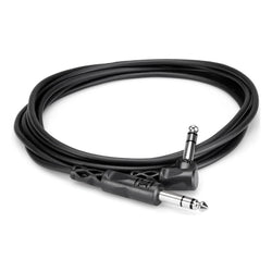 Hosa CSS115R 1/4 In TRS to Right Angle 1/4 In TRS Balanced Interconnect Cable – 15 ft