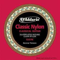 D'Addario EJ27N Student Nylon Classical Guitar Strings (Normal Tension)