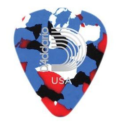 D'Addario Multi-Colour Celluloid Guitar Picks, 10 pack, Medium