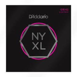 D'Addario NYXL0942 Nickel Wound, Super Light, 09-42.