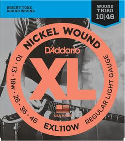 D'Addario EXL110W ELECTRIC GUITAR REG LITE WND 3RD .010 .046