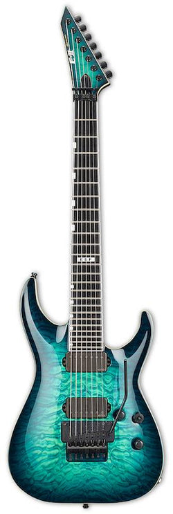 E-II Horizon FR-7 Black Turquoise Burst