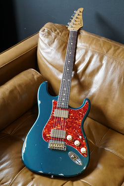 Suhr Custom Classic S Antique Ocean Turquoise Metallic HH with Bag
