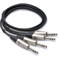 Hosa HSS-001.5X2 Pro 1/4'' Cable 1.5ft (Dual)