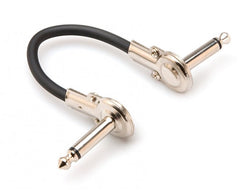 Hosa IRG-100.5 - Guitar Patch Cable, Low-profile Right-angle to Same, 6 in